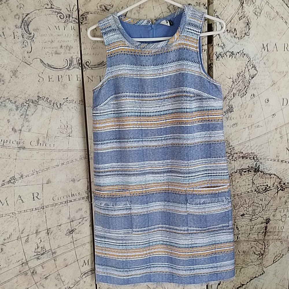Anthropologie Akemi + Kin Tweed Shift Fringe Dress